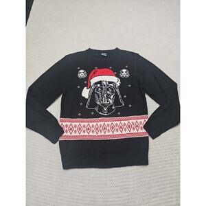Star Wars Sweater Mens Medium Ugly Christmas Sweater Darth Vader